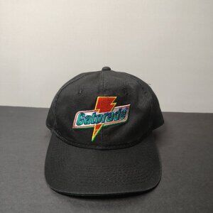 VINTAGE Sports Specialties Gatorade Hat Cap Snap Back Black Adjustable Panel Men